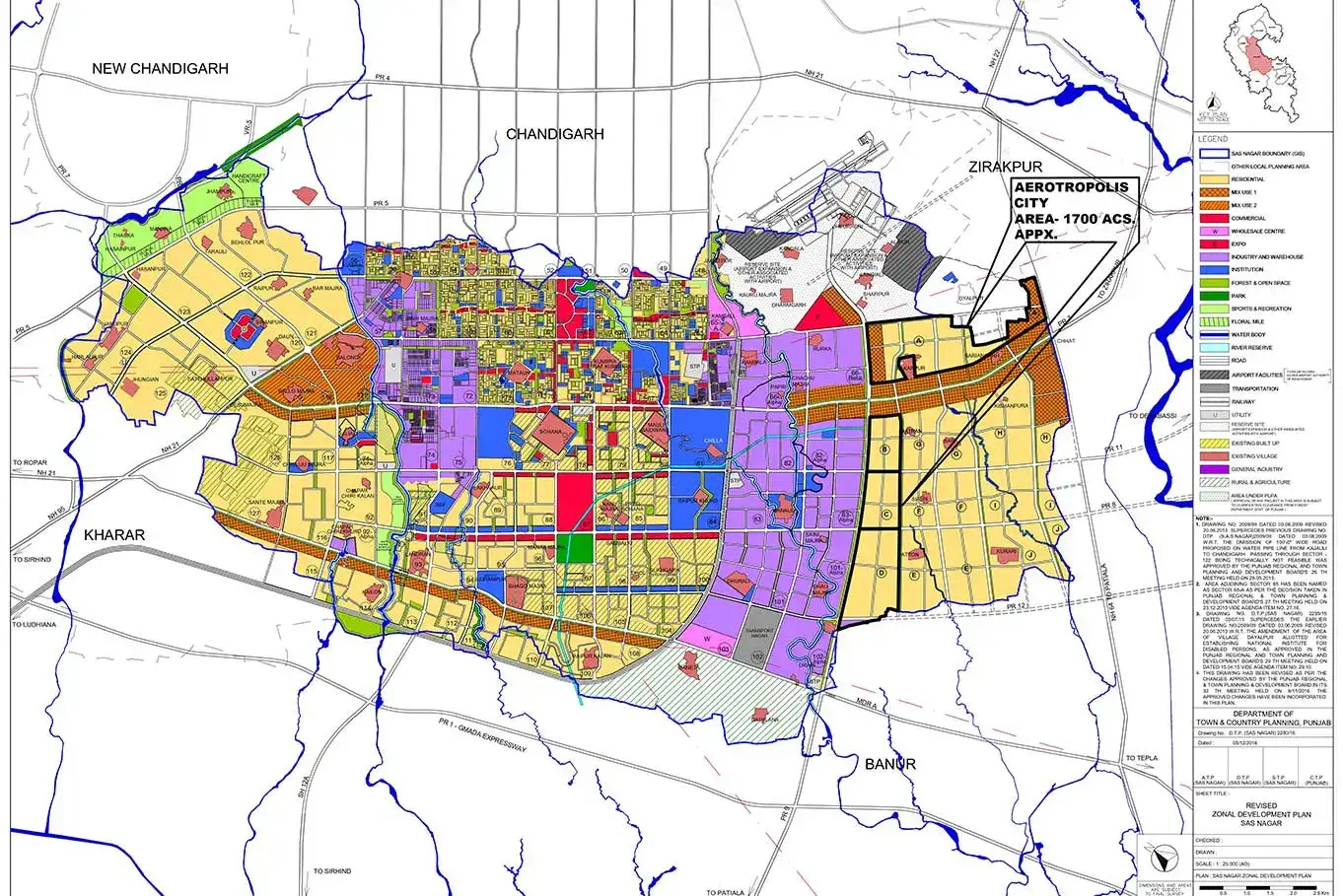 AEROTROPOLIS Mohali: GMADA's Expansive 5500-Acre Township Near Airport